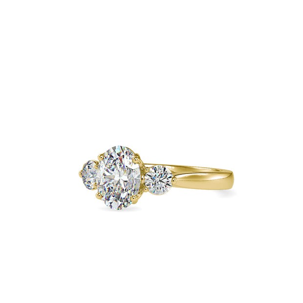1.74 Carat Diamond 14K Yellow Gold Engagement Ring - Fashion Strada