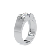 1.01 Carat Diamond 14K White Gold Wedding Band - Fashion Strada