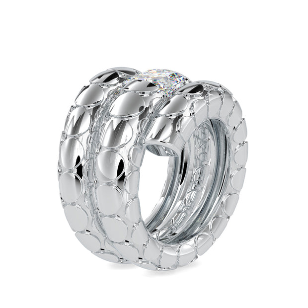 2.09 Carat Diamond 14K White Gold Ring - Fashion Strada