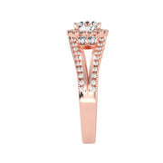 1.02 Carat Diamond 14K Rose Gold Engagement Ring - Fashion Strada