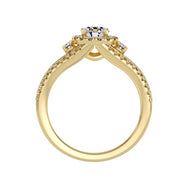1.02 Carat Diamond 14K Yellow Gold Engagement Ring - Fashion Strada