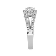 2.73 Carat Diamond 14K White Gold Engagement Ring - Fashion Strada
