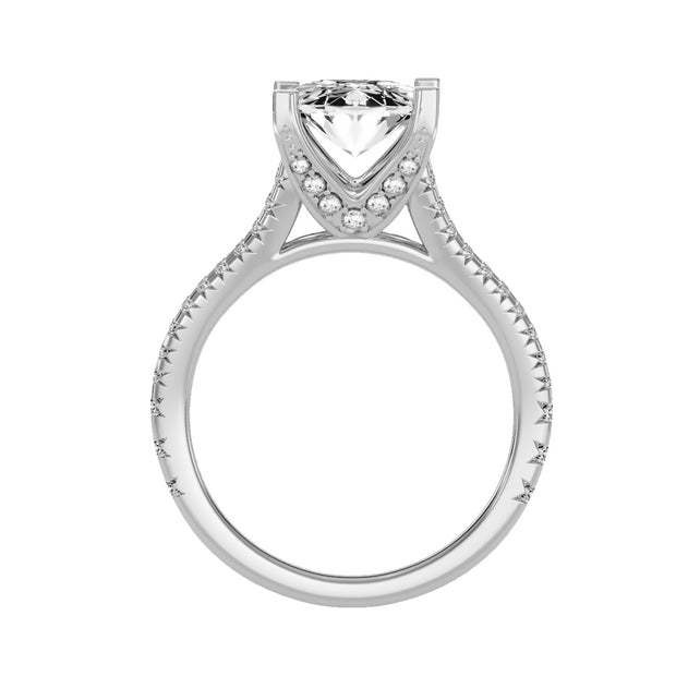 2.73 Carat Diamond 14K White Gold Engagement Ring - Fashion Strada