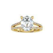 2.73 Carat Diamond 14K Yellow Gold Engagement Ring - Fashion Strada