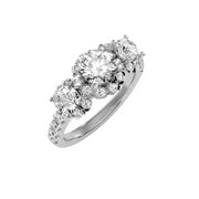 2.04 Carat Diamond 14K White Gold Engagement Ring - Fashion Strada