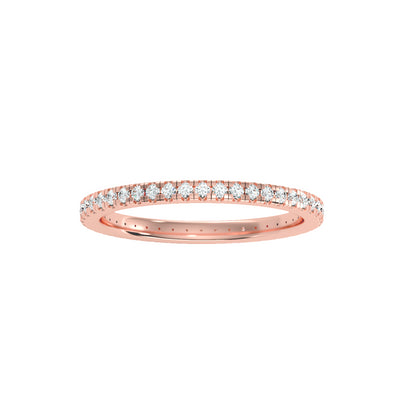 0.36 Carat Diamond 14K Rose Gold Eternity Ring - Fashion Strada