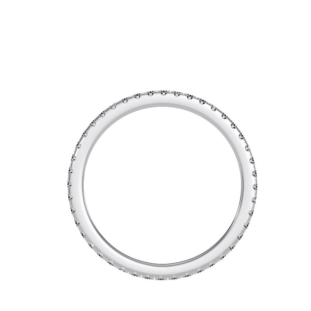 0.36 Carat Diamond 14K White Gold Eternity Ring - Fashion Strada