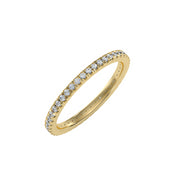 0.36 Carat Diamond 14K Yellow Gold Eternity Ring - Fashion Strada
