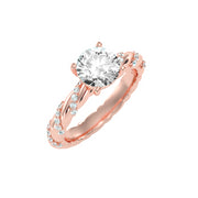 1.78 Carat Diamond 14K Rose Gold Engagement Ring - Fashion Strada