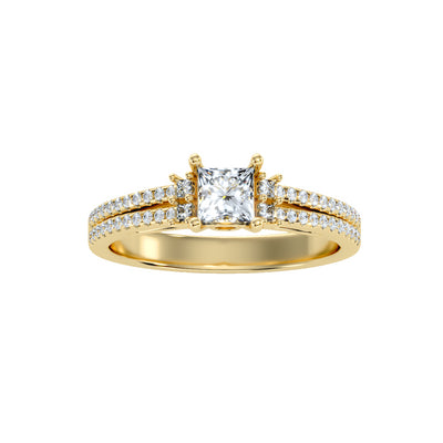 0.72 Carat Diamond 14K Yellow Gold Engagement Ring - Fashion Strada