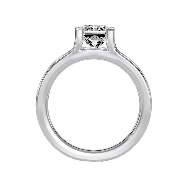 2.21 Carat Diamond 14K White Gold Engagement Ring - Fashion Strada