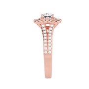 0.84 Carat Diamond 14K Rose Gold Engagement Ring - Fashion Strada