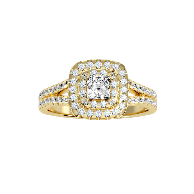 0.84 Carat Diamond 14K Yellow Gold Engagement Ring - Fashion Strada
