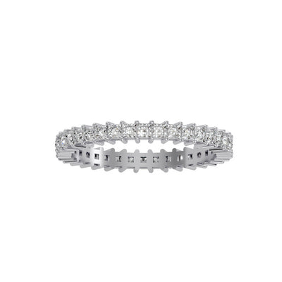 1.11 Carat Diamond 14K White Gold Eternity Ring - Fashion Strada