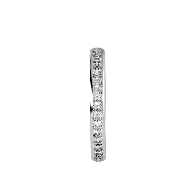 1.14 Carat Diamond 14K White Gold Eternity Ring - Fashion Strada