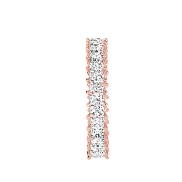 2.07 Carat Diamond 14K Rose Gold Eternity Ring - Fashion Strada