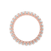 2.07 Carat Diamond 14K Rose Gold Eternity Ring - Fashion Strada