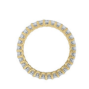 2.07 Carat Diamond 14K Yellow Gold Eternity Ring - Fashion Strada