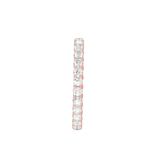 1.12 Carat Diamond 14K Rose Gold Eternity Ring - Fashion Strada