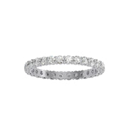 1.12 Carat Diamond 14K White Gold Eternity Ring - Fashion Strada