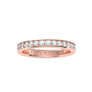 1.04 Carat Diamond 14K Rose Gold Eternity Ring - Fashion Strada
