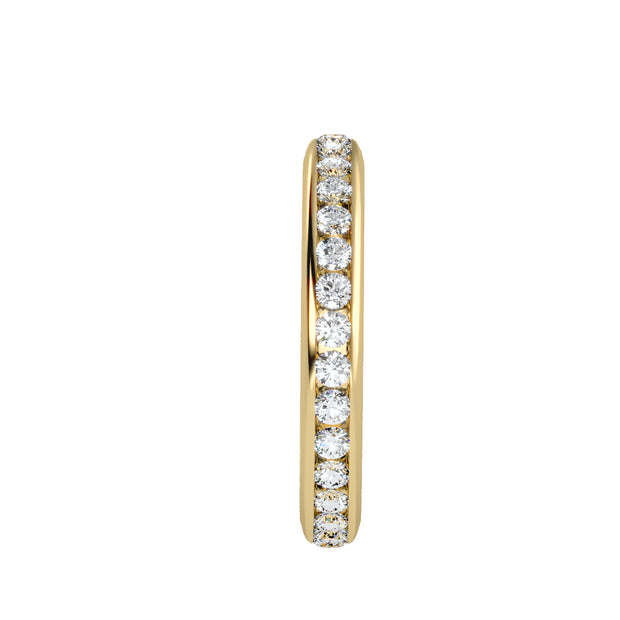 0.96 Carat Diamond 14K Yellow Gold Eternity Ring - Fashion Strada
