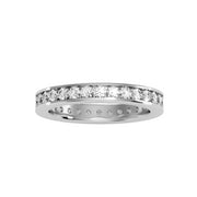 1.20 Carat Diamond 14K White Gold Eternity Ring - Fashion Strada