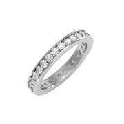 1.20 Carat Diamond 14K White Gold Eternity Ring - Fashion Strada