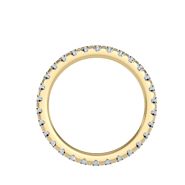 1.04 Carat Diamond 14K Yellow Gold Eternity Ring - Fashion Strada