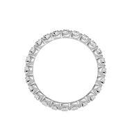 1.09 Carat Diamond 14K White Gold Eternity Ring - Fashion Strada