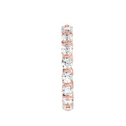 2.01 Carat Diamond 14K Rose Gold Eternity Ring - Fashion Strada