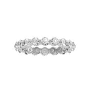 2.01 Carat Diamond 14K White Gold Eternity Ring - Fashion Strada