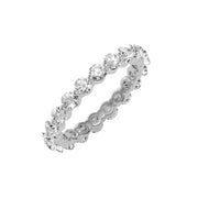 2.03 Carat Diamond 14K White Gold Eternity Ring - Fashion Strada