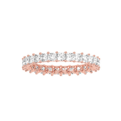 1.93 Carat Diamond 14K Rose Gold Eternity Ring - Fashion Strada