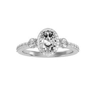 1.95 Carat Diamond 14K White Gold Engagement Ring - Fashion Strada