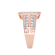 1.53 Carat Diamond 14K Rose Gold Engagement Ring - Fashion Strada