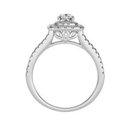 0.95 Carat Diamond 14K White Gold Engagement Ring - Fashion Strada