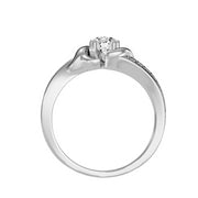 0.65 Carat Diamond 14K White Gold Engagement Ring - Fashion Strada