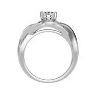 1.00 Carat Diamond 14K White Gold Engagement Ring - Fashion Strada