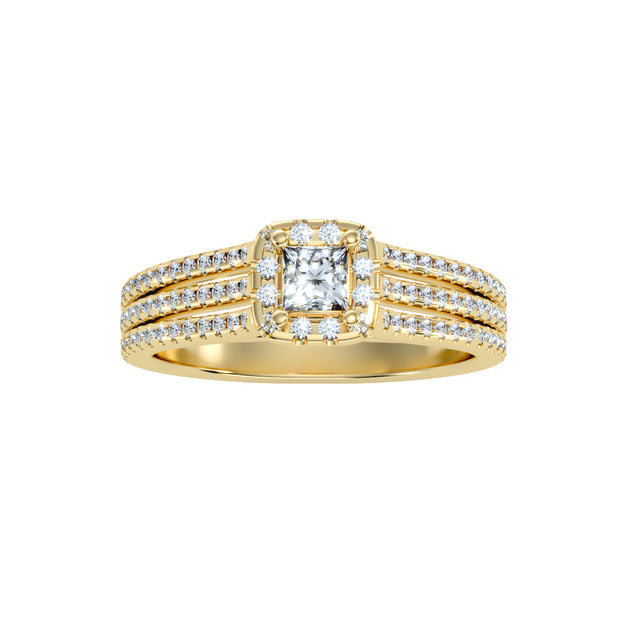 0.66 Carat Diamond 14K Yellow Gold Engagement Ring - Fashion Strada