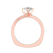 0.67 Carat Diamond 14K Rose Gold Engagement Ring - Fashion Strada