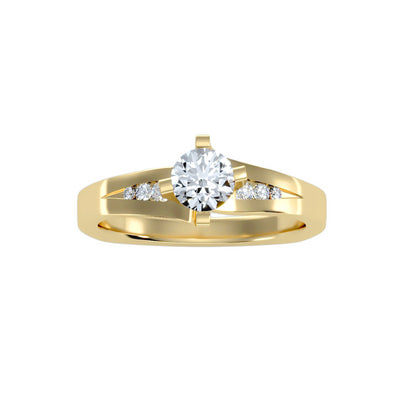 0.67 Carat Diamond 14K Yellow Gold Engagement Ring - Fashion Strada