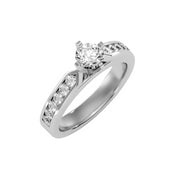 1.07 Carat Diamond 14K White Gold Engagement Ring - Fashion Strada