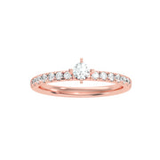 0.56 Carat Diamond 14K Rose Gold Engagement Ring - Fashion Strada