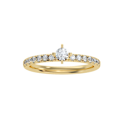 0.56 Carat Diamond 14K Yellow Gold Engagement Ring - Fashion Strada