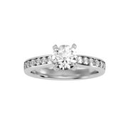 1.44 Carat Diamond 14K White Gold Engagement Ring - Fashion Strada