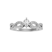 0.79 Carat Diamond 14K White Gold Engagement Ring - Fashion Strada