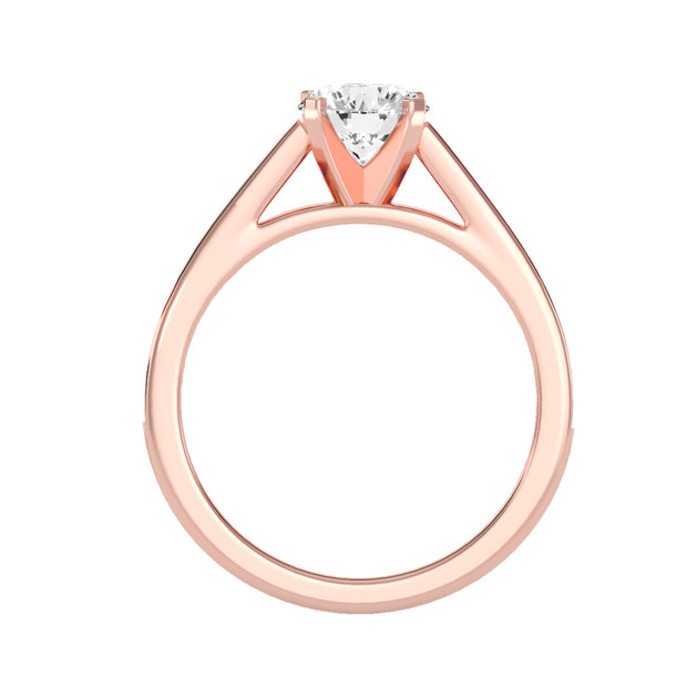1.41 Carat Diamond 14K Rose Gold Engagement Ring - Fashion Strada