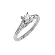 1.48 Carat Diamond 14K White Gold Engagement Ring - Fashion Strada