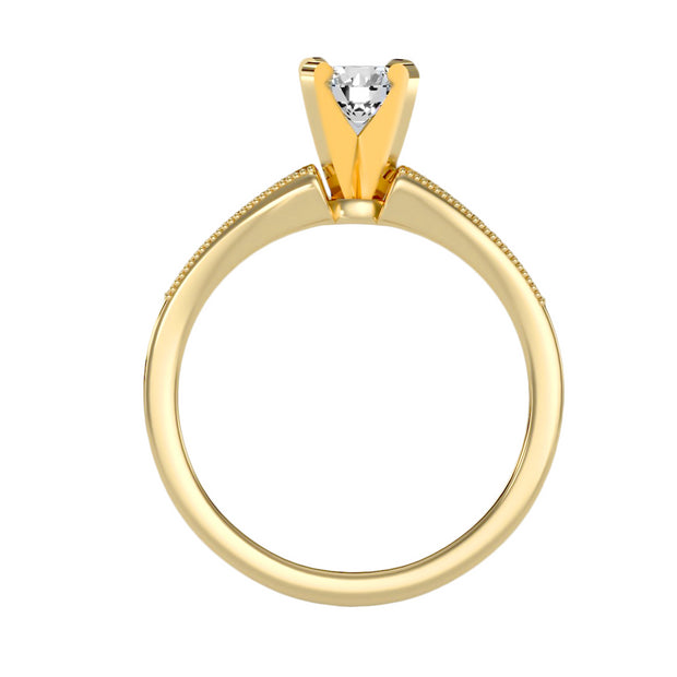 1.48 Carat Diamond 14K Yellow Gold Engagement Ring - Fashion Strada